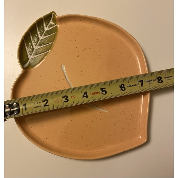 Urban Outfitters UO Home Peach Shaped Fruit Serving Plate Retired Replacement - Picture 3 of 7